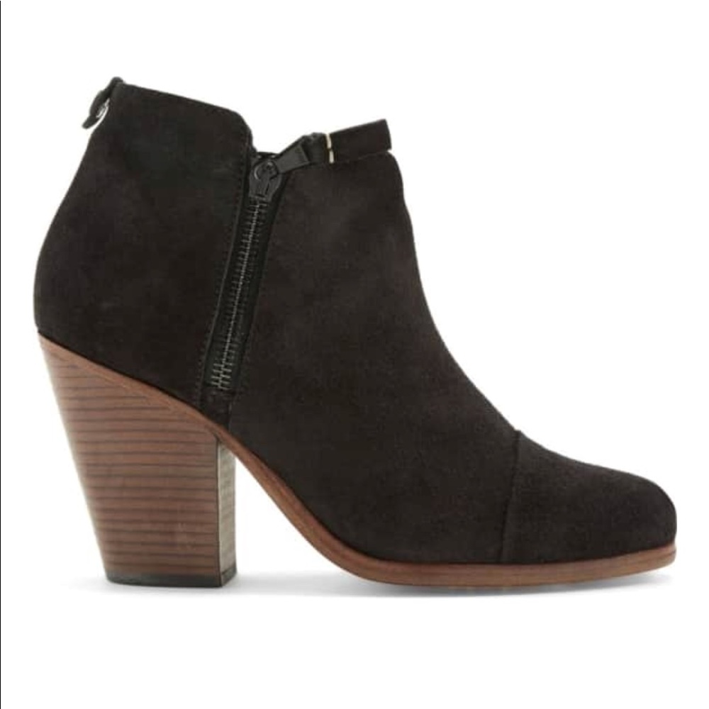 Rag & Bone Margot Bootie Black Suede Size 7